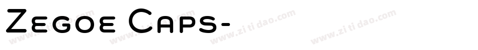 Zegoe Caps字体转换